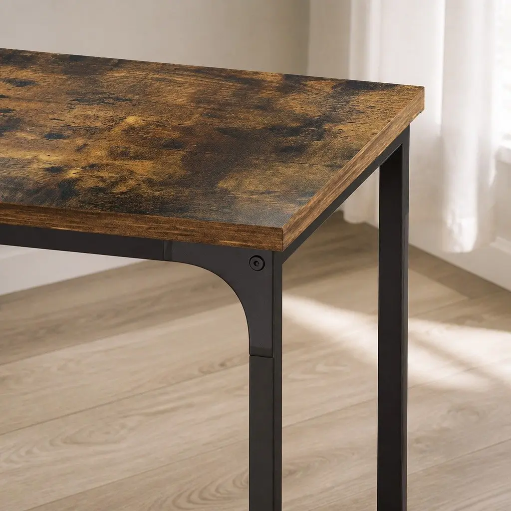 C-Shaped Mobile End Table with Storage Pocket