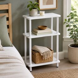 3-Tier Side Table with Compact Design and Sturdy Build