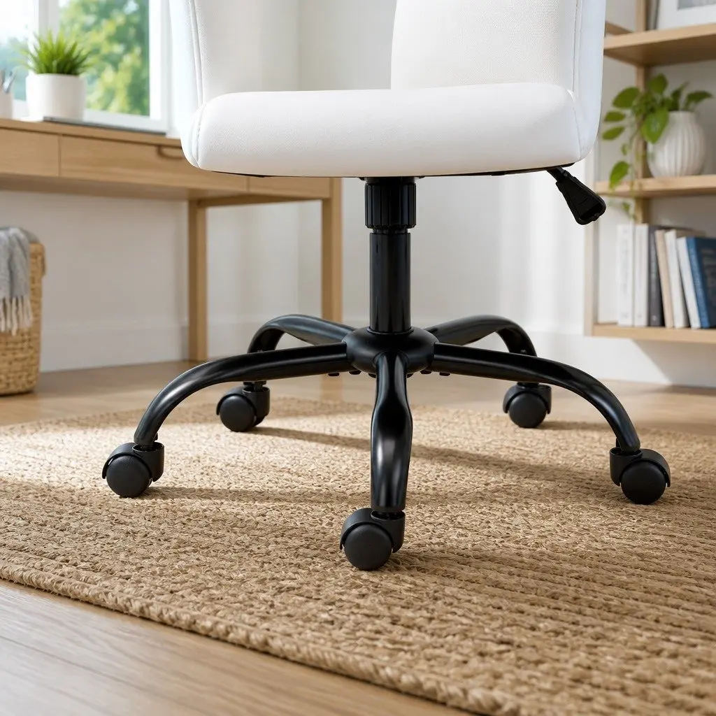 Office Chair Comfort Mid Back White