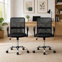 Height Adjustable Mid Back Office Chair with Mesh Design