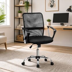 Mid Back Mesh Office Chair with Adjustable Features