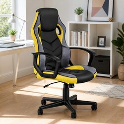 Yellow High Back Gaming Office Chair