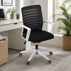 Mesh Office Chair with Adjustable Height and Lumbar Support