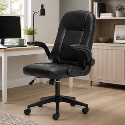 High Back Swivel Office Chair with Adjustable Features