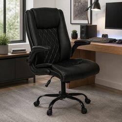 High Back Office Chair with Recline and Footrest