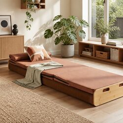 Compact Kraft Paper Folding Bed Frame with High Capacity