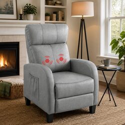 Adjustable Grey Fabric Massage Recliner Chair Specifications