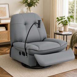 PU Leather Manual Swivel Rocker Recliner Chair Specifications