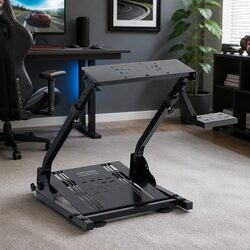 Foldable Racing Simulator Stand with Carbon Steel Frame