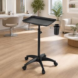 Salon Trolley Cart with Five Wheels and Adjustable Height