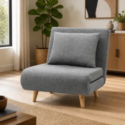Folding Lounge Chair Sofa Bed with Metal Frame