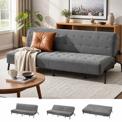3-Seater Sofa Bed 1.9m with Durable Metal Frame