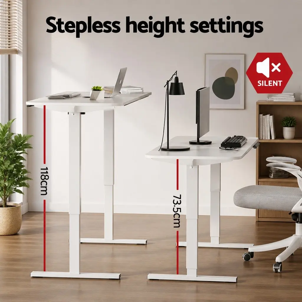 Electric Standing Desk Treadmill Combo Motorised Height Adjustable 140cm Black