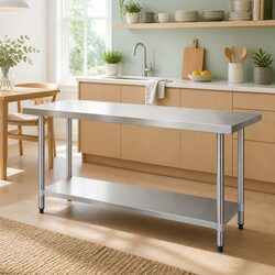 Commercial Grade Stainless Steel Prep Table 1829x760mm