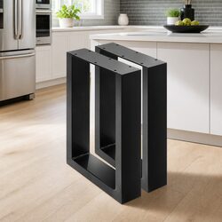 Metal Table Legs - Rectangular Design for DIY Use