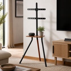 Adjustable Height TV Stand with Swivel for 24-55" Screens