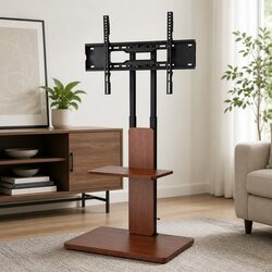 Durable TV Stand for 32-70 Inch Screens with Adjustable Height