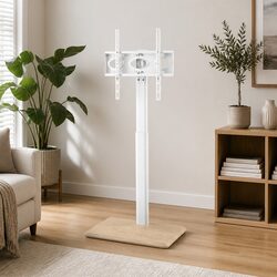 Adjustable TV Stand 24-55" with Swivel and Wheels