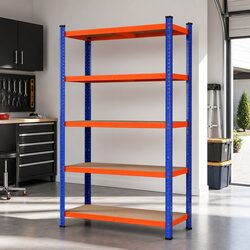 5-Tier Garage Storage Rack with Heavy Duty Shelving