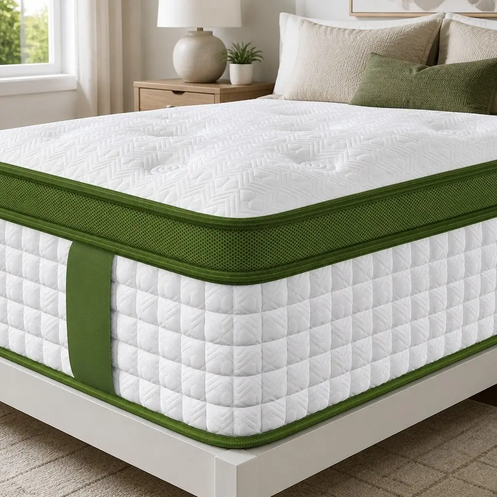 Single Latex Hybrid Mattress Medium Firm 34cm White