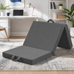 Small King Single Folding Mattress with 3-Fold Design