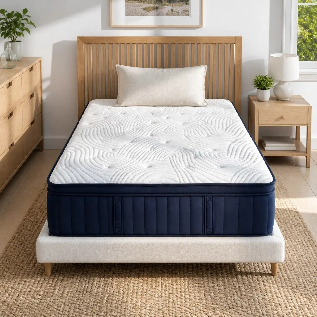 Single Mattress Medium Soft 34cm Cooling Gel Memory Foam Hybrid Pocket Spring