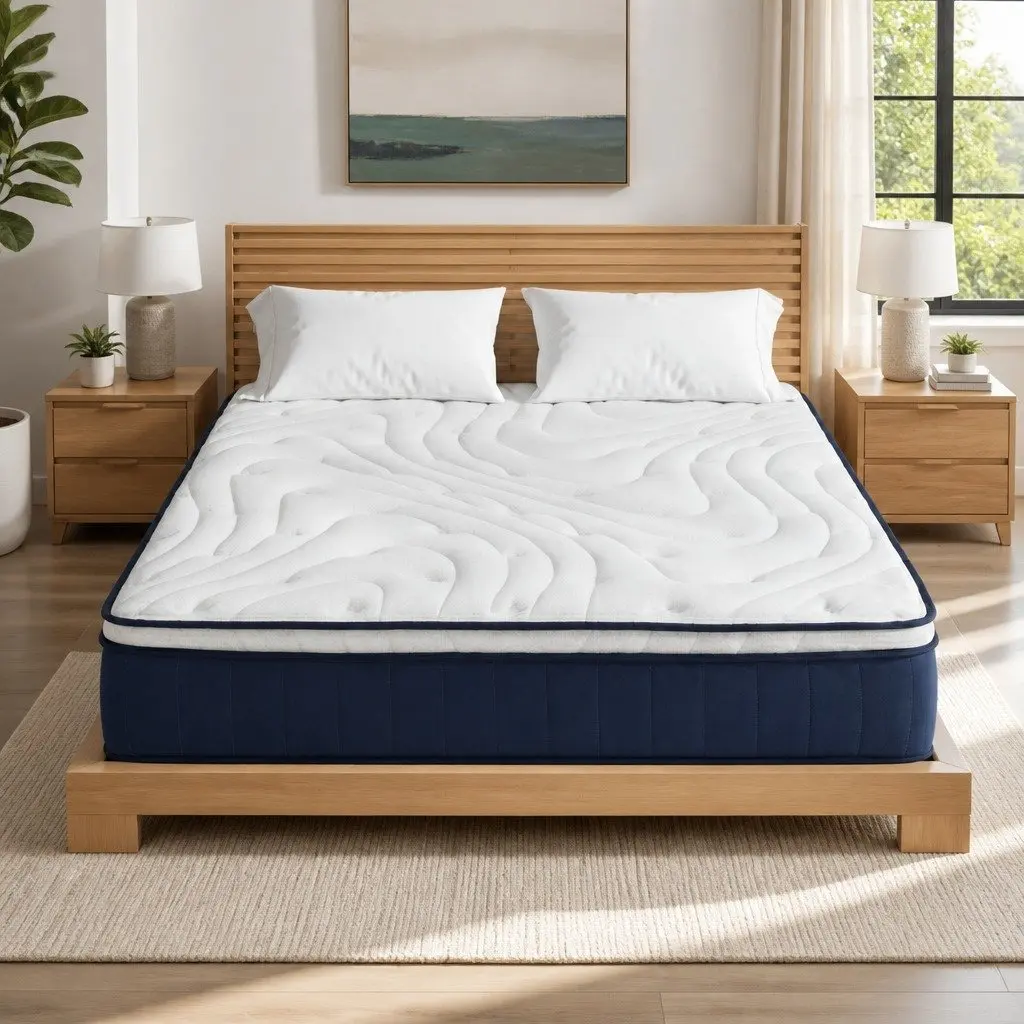 King Size Hybrid Mattress Medium Firm 30cm with Pocket Springs and Orthopedic Lumbar Support