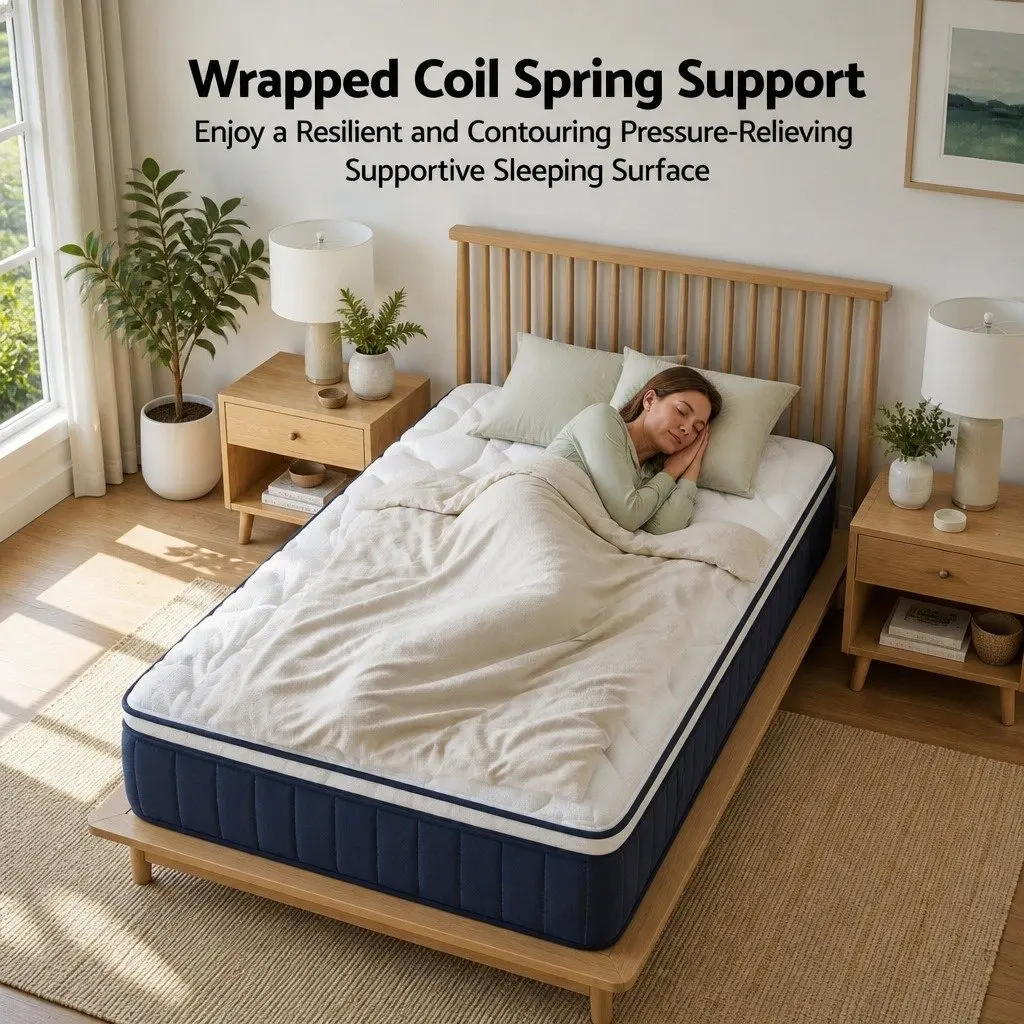 King Size Hybrid Mattress Medium Firm 30cm with Pocket Springs and Orthopedic Lumbar Support