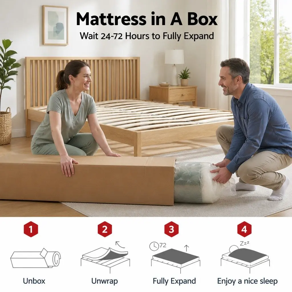 Queen Mattress 26cm Orthopedic Firm Pocket Spring Hybrid Bed Back Pain Relief