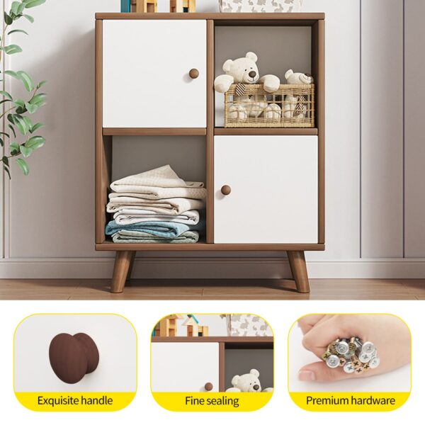 Comfia 4 Tier Shelf Display Bookshelf Bookcase Storage Rack Wooden Shelving 60x24x70cm Book Shelf Bookcase Storage Display Cabinet
