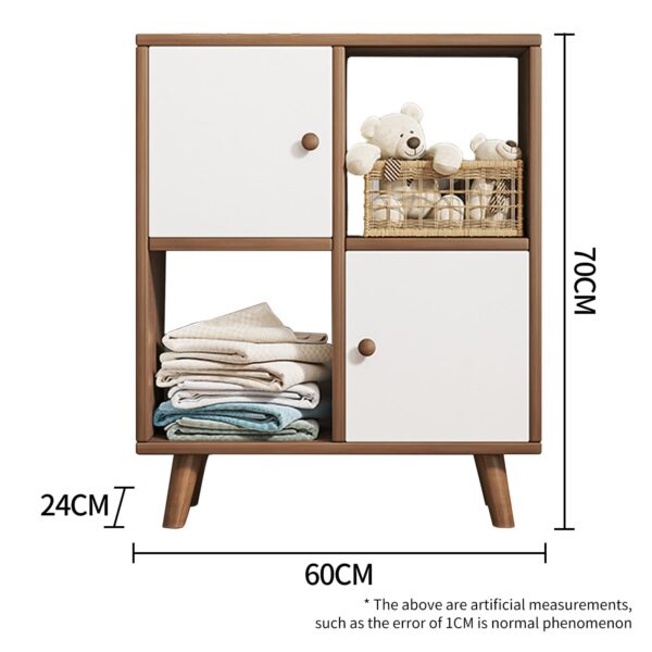 Comfia 4 Tier Shelf Display Bookshelf Bookcase Storage Rack Wooden Shelving 60x24x70cm Book Shelf Bookcase Storage Display Cabinet