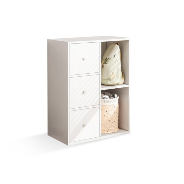 Comfia Modern Storage Cabinet Wooden Cabinet With 3 Drawers Bedroom Bedside Table White Storage Cabinet Bedside Table Bedroom Drawer Cabinet