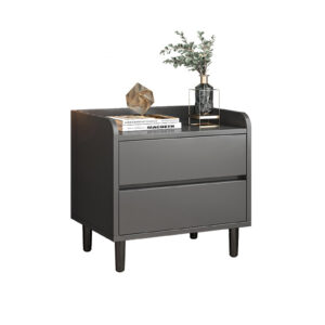 Comfia Grey Color 50x40x54cm Contemporary Minimalist Bedside Table Storage Cabinet Contemporary  Minimalist  Bedside Table  Storage Cabinet