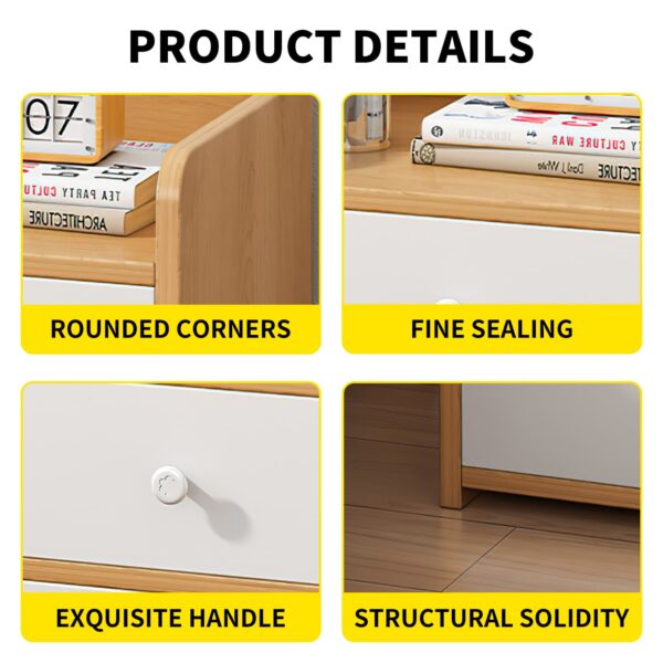 Comfia 3 Drawer Bedside Cabinet Modern Bedroom Bedside Multifunctional Storage Cabinet Bedside Cabinet  Modern  Bedroom  Multifunctional Storage Cabinet