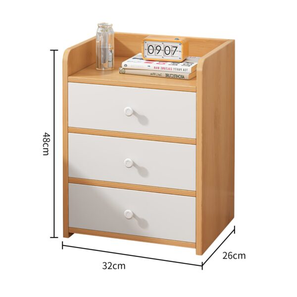 Comfia 3 Drawer Bedside Cabinet Modern Bedroom Bedside Multifunctional Storage Cabinet Bedside Cabinet  Modern  Bedroom  Multifunctional Storage Cabinet