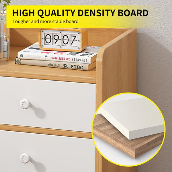 Comfia 3 Drawer Bedside Cabinet Modern Bedroom Bedside Multifunctional Storage Cabinet Bedside Cabinet  Modern  Bedroom  Multifunctional Storage Cabinet