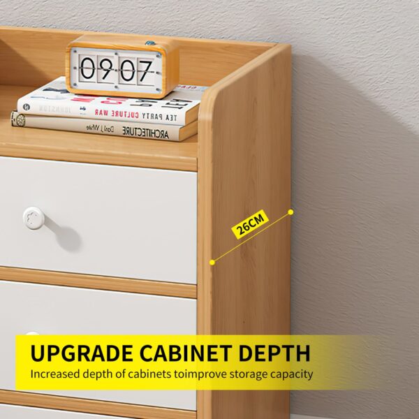 Comfia 3 Drawer Bedside Cabinet Modern Bedroom Bedside Multifunctional Storage Cabinet Bedside Cabinet  Modern  Bedroom  Multifunctional Storage Cabinet