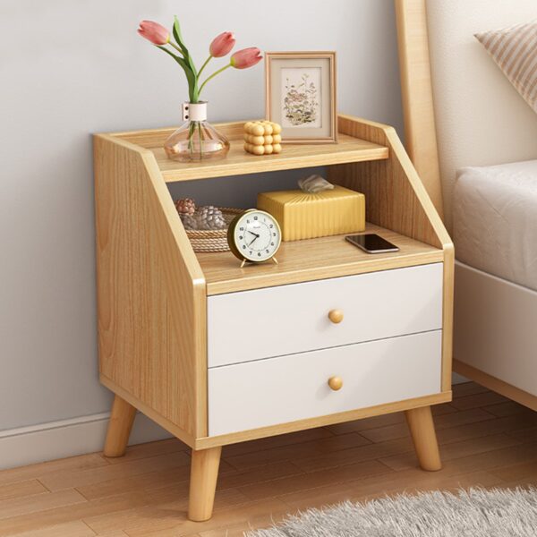 Comfia 2 Drawers Bedside Tables Side Table Nightstand Storage Drawer Shelf Bedroom Unit Bedside table Nightstand