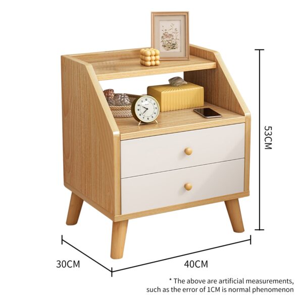 Comfia 2 Drawers Bedside Tables Side Table Nightstand Storage Drawer Shelf Bedroom Unit Bedside table Nightstand