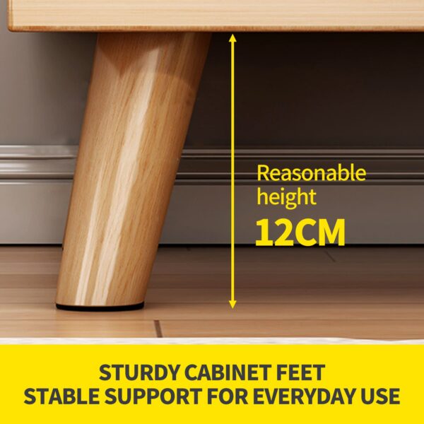 Comfia Bedside Tables 2 Drawer Side Table Nightstand Bedroom Storage Cabinet White 53cm Bedside table Nightstand