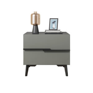 Comfia End Side Table Nightstand with Storage Drawer Bedroom Bedside 2 Drawers Cabinet Bedside table Nightstand