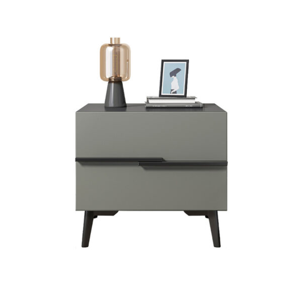 Comfia End Side Table Nightstand with Storage Drawer Bedroom Bedside 2 Drawers Cabinet Bedside table Nightstand