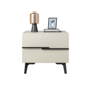 Comfia Modern 2 Drawers Bedside Table Bedroom Storage Cabinet Nightstand Side End Table Bedside table Nightstand