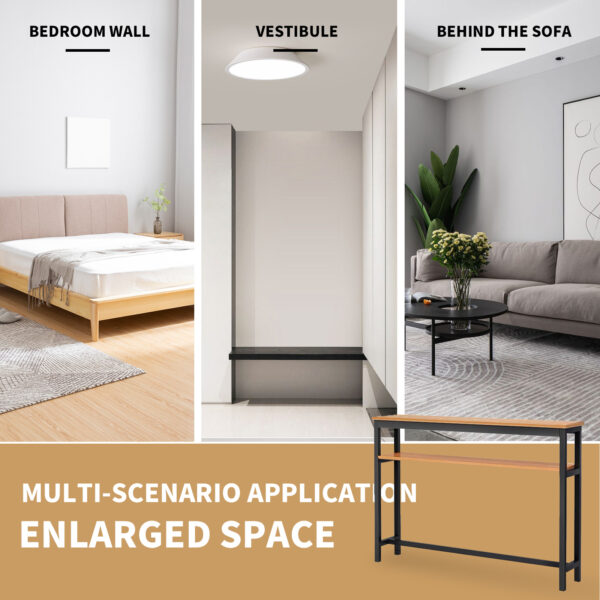 Comfia Ultra-Narrow Wall-Mounted Sofa Bedroom Shelf Cabinet for Storing Long Items Black Long Strip Cabinet Ultra Narrow Bedroom Cabinet