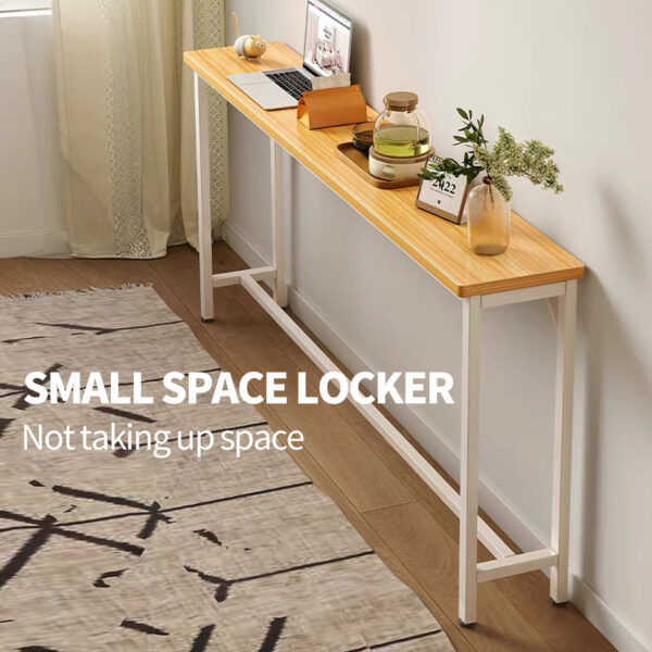 Comfia Sofa Bedroom Bedside Ultra Narrow Strip Storage Cabinet Open Storage Rack 120cm Long Strip Storage Cabinet