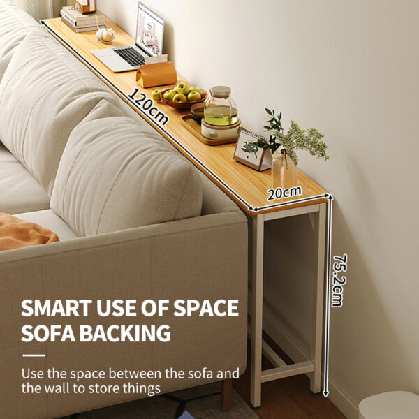 Comfia Sofa Bedroom Bedside Ultra Narrow Strip Storage Cabinet Open Storage Rack 120cm Long Strip Storage Cabinet