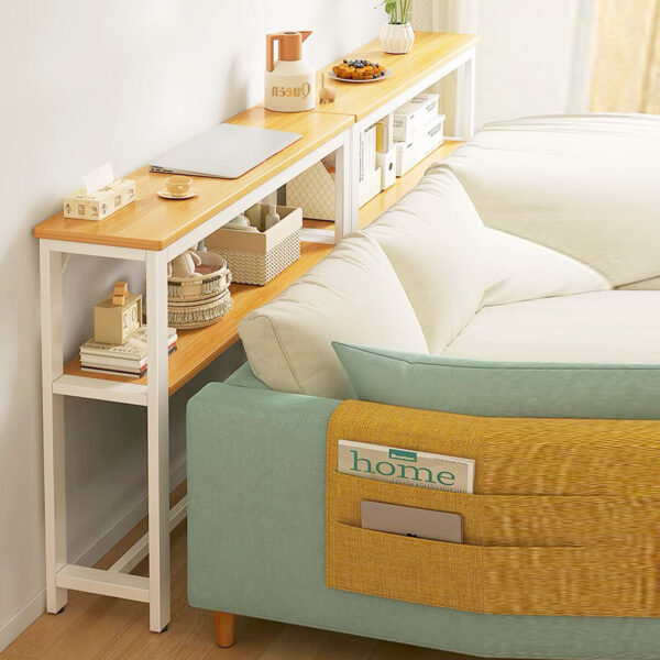 Comfia Sofa Rear Shelf Ultra Narrow Bed Headside Long Strip Storage Cabinet Placement Long Strip Cabinet Ultra Narrow Bedroom Cabinet