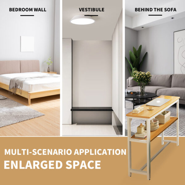 Comfia Sofa Rear Shelf Ultra Narrow Bed Headside Long Strip Storage Cabinet Placement Long Strip Cabinet Ultra Narrow Bedroom Cabinet