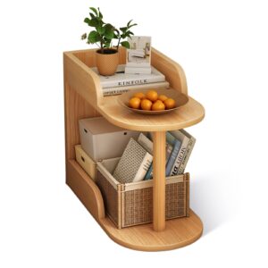 Comfia Living Room Sofa Simple Household Multifunctional Double Layers Bookshelf 40cm Floor Standing  2-layers  Bookshelf  Bedside Storage