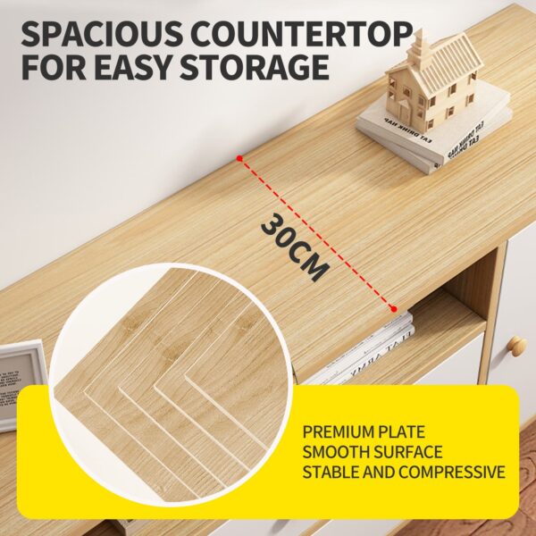 Comfia TV Stand Entertainment Unit Cabinet with Shelves and 2Drawers  140cm TV Cabinet Unit Cabinet